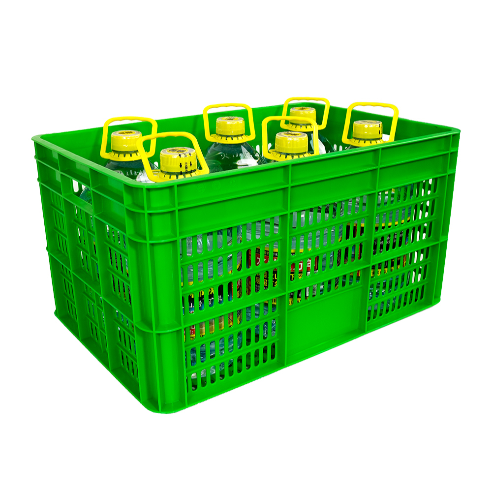 20-100kg Loading Capacity Stackable Mesh Plastic Crates Ideal for Food and Vegetables
