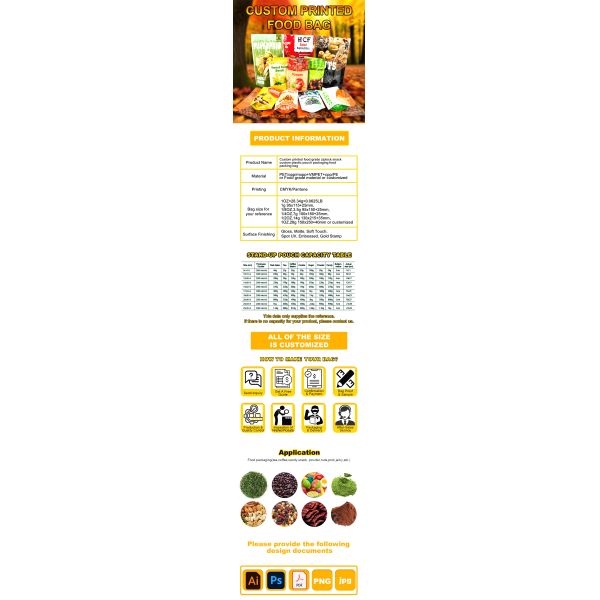 Customized Size Custom Food Grade Packaging Plastic Bags Flat Bottom Stand Bag Ziplock Resealable Packaging 1g To 10kilo Customized Logo