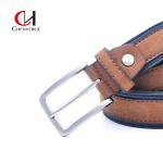 OEM Men's Leather Belts Two Colors Splicing Casual Fashion Lengthened Pure