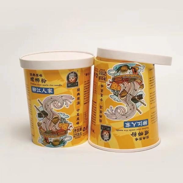 Instant Noodle Paper Cup 32oz French Fries Porridge Bowl With Flat Lid Food