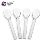 Customized food grade clear ice cream plastic spoon