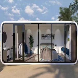 Wholesale New Arrivals Product Hot Selling Prefab House Apple Cabin Luxury Hotel Cabin Customized Small Office Pod Apple Homes Container from china suppliers
