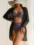Special Fabric Three Piece Swimwear Bikini Ladies Swimsuit 3 Piece