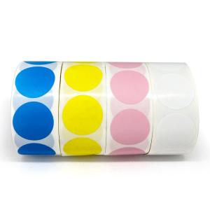 Wholesale Round Colored Label Sticker Paper Roll Self Adhesive Waterproof from china suppliers
