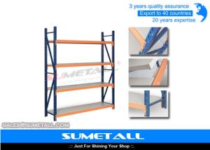 Wholesale Durable Light Duty Metal Industrial Shelving , Metal Storage Racks For Household Storage from china suppliers
