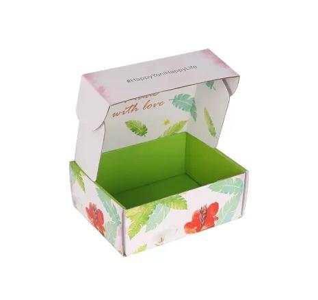 Corrugated Board Custom Print Colorful Cartoon Shipping Mailer Folding Boxes