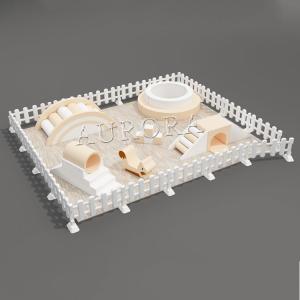 Wholesale Soft Play White Fence Indoor Foam Slide Ball Pool Kids Soft Play Sets Area from china suppliers