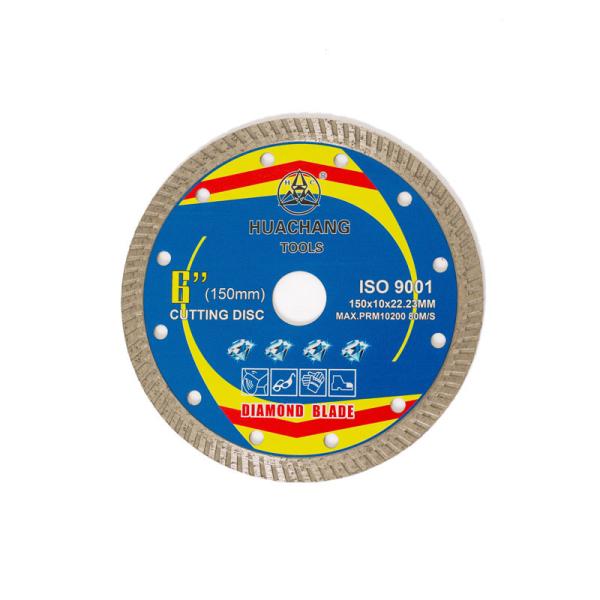 Hot Press High Quality 6inch '150×1.4/2.4×10×22.23mm Porcelain Diamond Blade65Mn