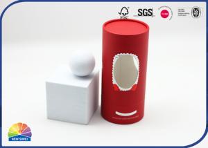 Wholesale Cosmetic Brush Package Custom Cylindrical Box PET Film Windows from china suppliers