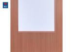 UL Hotel Security Solid Wooden 8mm Fire Rated Glass Doors