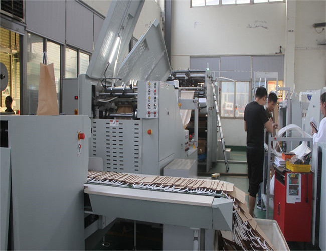 Customized Plc Kraft Paper Bag Making Machine Fully Automatic