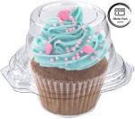 Stock Your Home Individual Plastic Cupcake Baking Tray Convenient and Durable