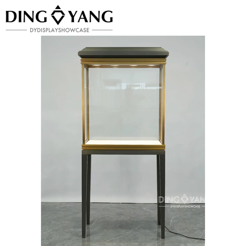 Beautiful Appearance Lockable Jewelry Display Cabinet 27.5x18x69 Inches