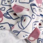 Polyester Spandex Soft Velour Fabric Digital Cartoon Print For Garment Dress