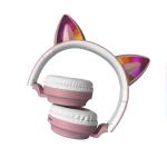 Cat Ears Bluetooth LED Wireless Headphones Control Kid Boy Girl Stereo Music