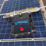 Fuel Lithium Battery Cleaning Robot for Photovoltaic Panels Where Telescopic Rod