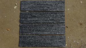 Wholesale 8mm Thickness Black Quartzite Exterior Veneer Stone Panels from china suppliers
