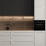 Customised Furniture Small Lacquer Kitchen Cabinet Storage Set With Sink And