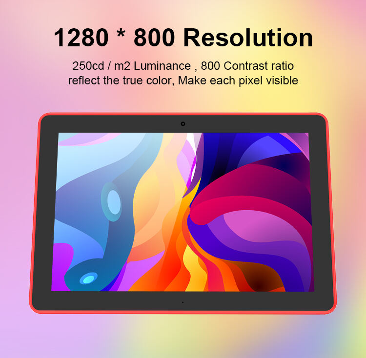 101 inch horizontal restaurant ordering tablet with rk3399 processor poe nfc four sided rgb led light bar 5mp camera android system ideal for efficient customer ordering and self service-2