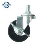 50MM Black PP Furniture Castors Wheels Swivel Industrial Caster Wheels With