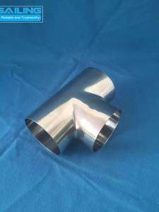 Wholesale Sanitary Stainless Steel Buttweld Fittings / Welding Tee Food Grade from china suppliers