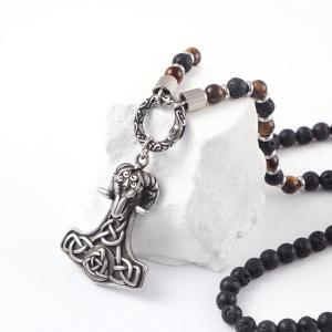 Wholesale Halloween Punk Ram Casting Fashion Pendant Trendy Explosive Beaded Necklace Hanging Tag Boyfriend Style from china suppliers