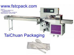 China automatic spoons packing machine , plastic spoons , wooden ,spoon packaging machinery on sale