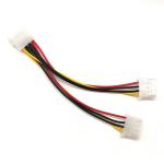 18 AWG Internal Power Cables Molex Male To 2 Port Molex IDE Female Power