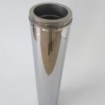 Straight Insulated 6 Inch Stove Pipe With Twist Locking Connection