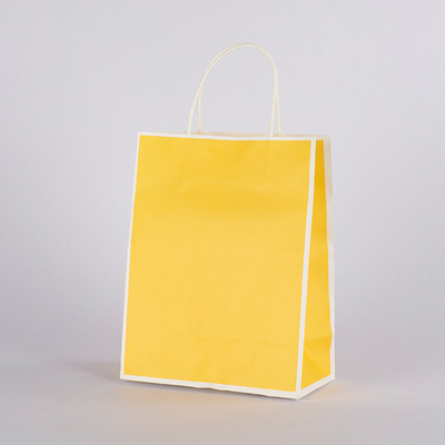 FSC Flat Bottom Kraft Paper Bags For Shopping Mall