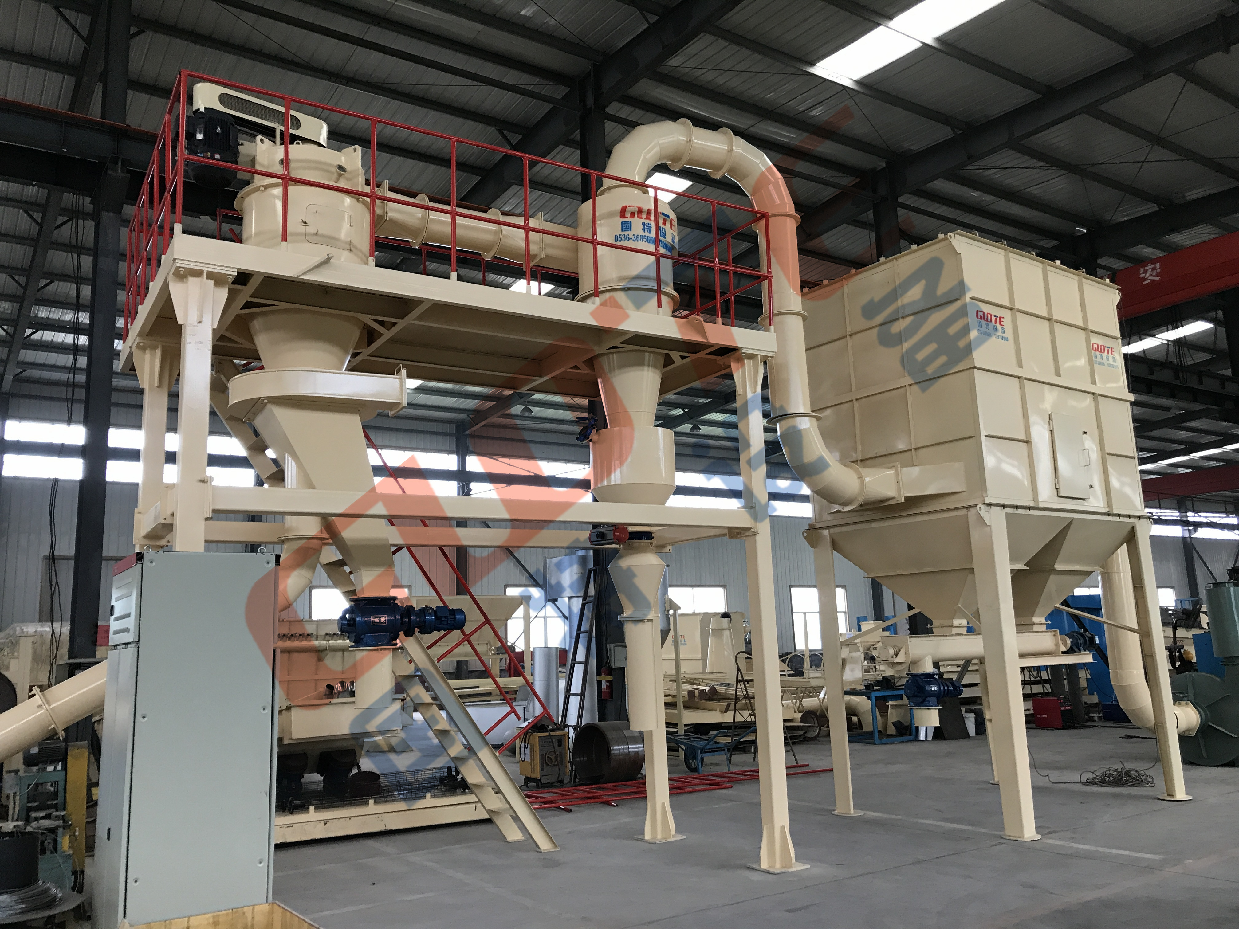 Low Energy Consumption Air Classifier for Mineral Powder Particle Distribution Control