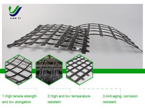 Wholesale Anti Aging Glass Fiber Geogrid For Airport Runway Enhancement from china suppliers
