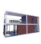 Galvanized Steel Bending 40ft Container House Flat Pack Mobile Prefabricated