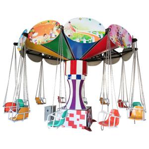 Wholesale Rainbow color flying chair durable fiberglass material for amusement park from china suppliers