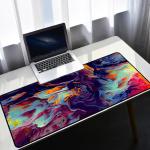Materail Natural Rubber fabric Gaming 400x900 Desk Mats for Game Players
