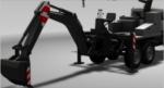 Emergency Excavator Machine / Excavator Vehicle Remove The Barricade With