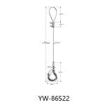 Double Screws Brass Fasteners Type 304 Steel Rigging Wire Rope Slings YW86522