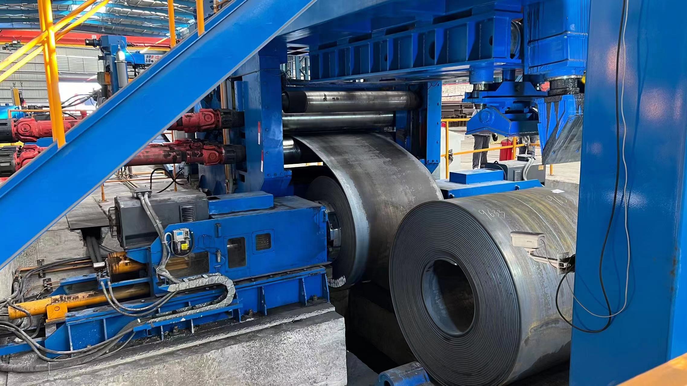 Steel Coil Uncoiler And Cut To Length Line High Productivity Custom Color