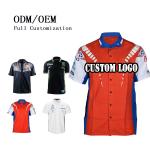 Yinshan Custom Logo Wicking Short Sleeve Racing Shirts for Men Sublimation