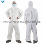 US Industrial Safety PPE Nonwoven Disposable Coveralls with Anti-Slip Grey