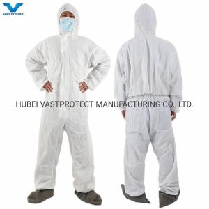 Wholesale Industrial Safety PPE Protective Clothing Coveralls with Bootscover and Shipping Cost from china suppliers