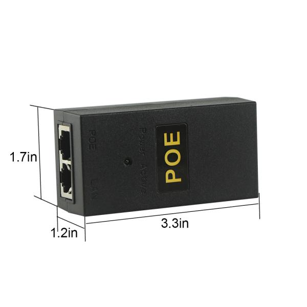 Desktop POE Injector 12V 24V 48V 2A 1A 0.5A IEEE 802.3af