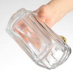 Collar Material Aluminum Plastic PP Hot Stamping Glass Bottle for 700ml 750ml