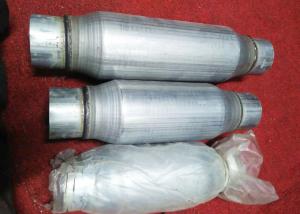 Wholesale Aluminized Bottle Style 2.25 Inlet 2.25 Outlet Car Exhaust Resonator 300mm Length from china suppliers