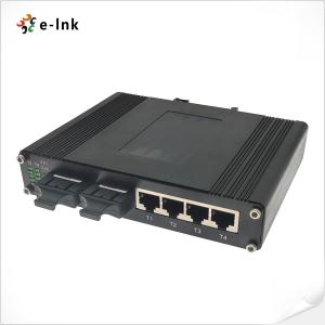 Wholesale Wholesale Industrial PoE Switch 4 port 10/100T 802.3at to 2-port 100FX SC Dual Fiber 20KM from china suppliers