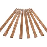 Best price 21cm Twin Printed Barbecue Disposable Bamboo Wooden Chopsticks With