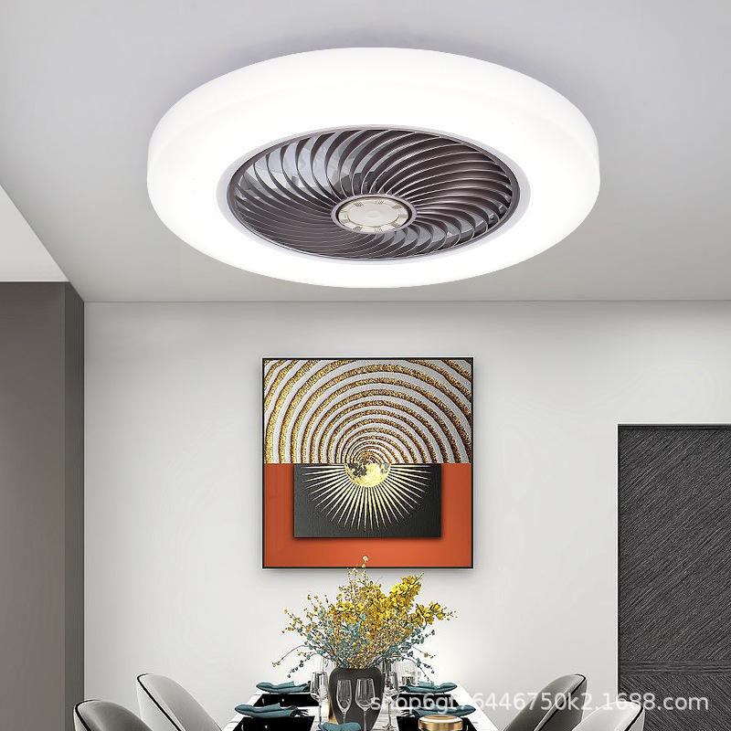 Modern LED Ceiling Fan with Light 3 Speeds and 3 Color Timings Dimmable AC Motor Remote Control for Living Room Use