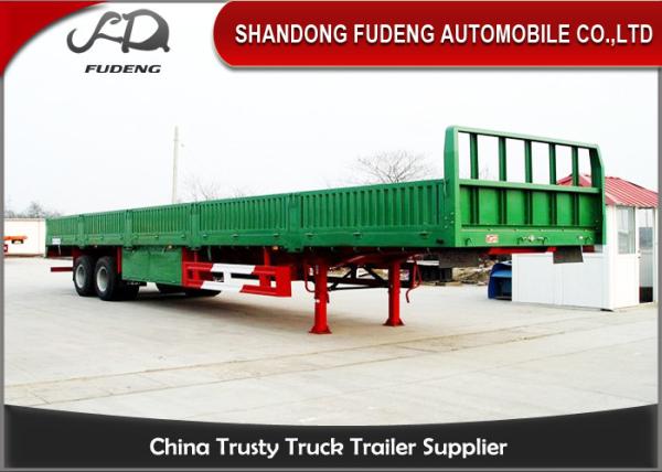 35 Ton Steel Livestock Trailers , 2 / 3 Axle Livestock Trailers Double-Chamber