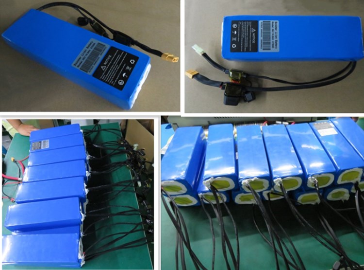 Customized Lithium Battery pack 48v 13s4p 18650 cells 13pcs in series for electric bike