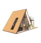 Aluminum Alloy Windows Luxury Modern A-Frame Low-rise Villa Heat-Insulated
